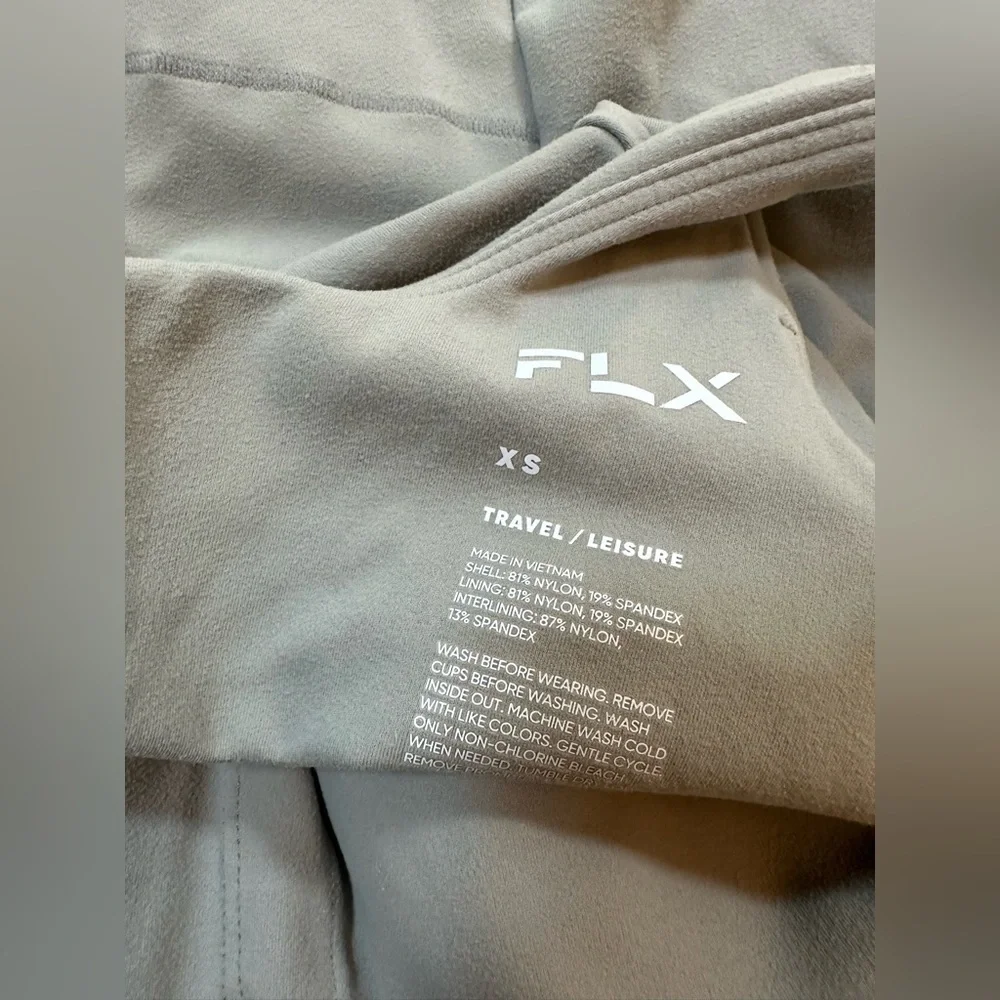 women’s FLX x-small compression sports top powder blue